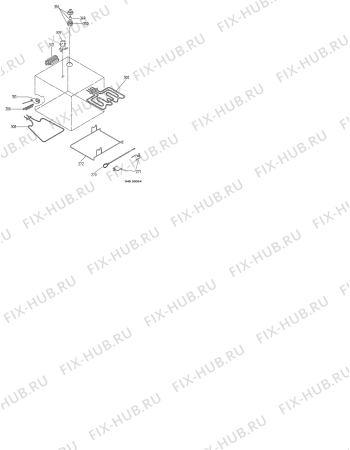 Взрыв-схема плиты (духовки) Electrolux EOB102B - Схема узла Functional parts